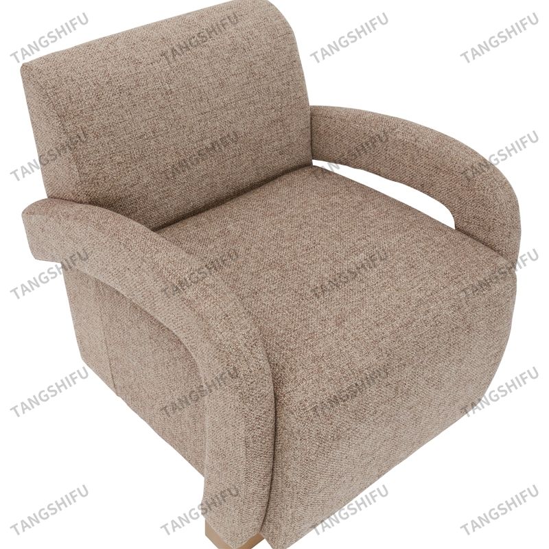 Grey Fabric Armchair