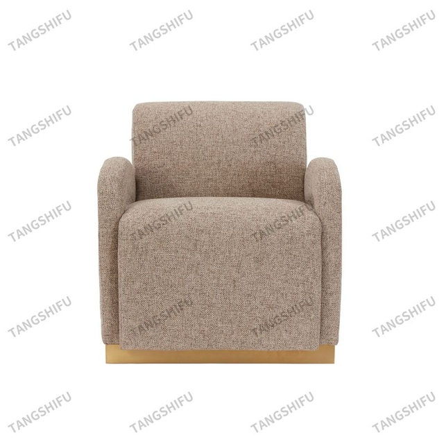 Grey Fabric Armchair