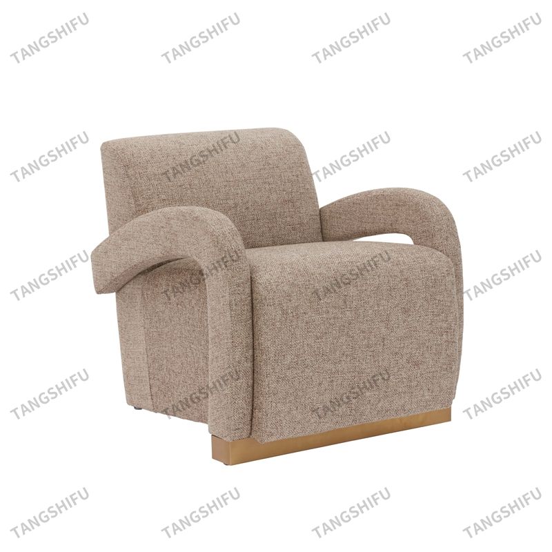 Grey Fabric Armchair