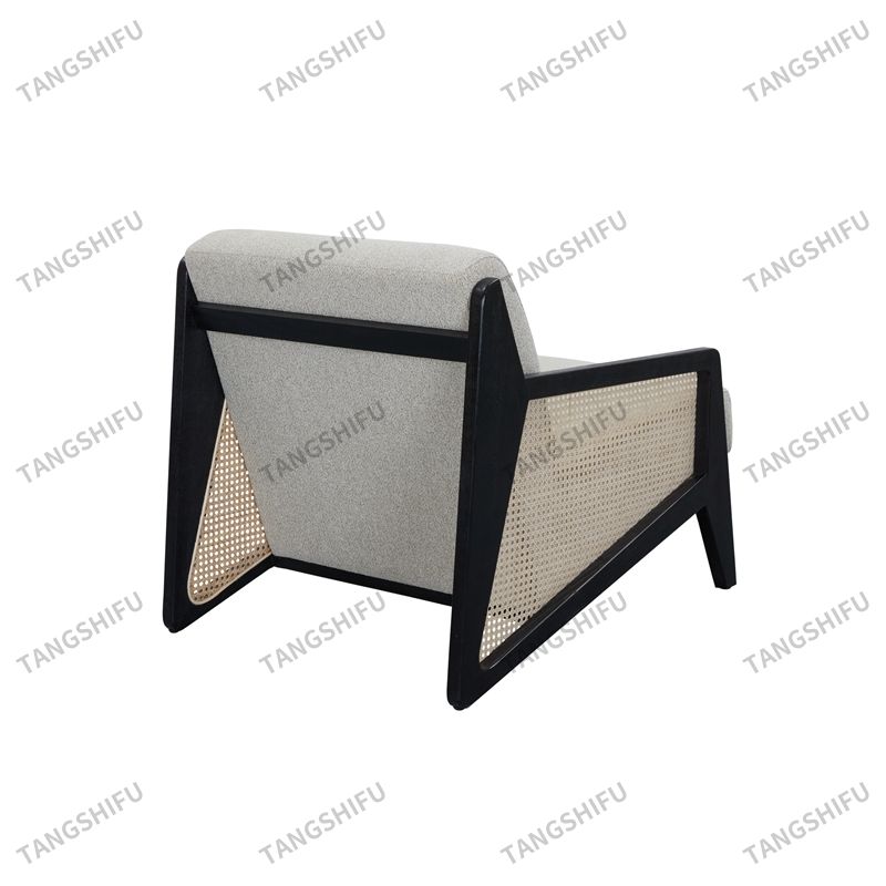 Rattan Black Frame Chair
