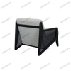 Black Rattan Armchair