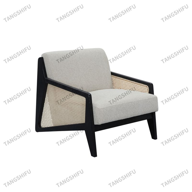 Rattan Black Frame Chair
