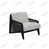 Black Rattan Armchair