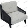 Black Rattan Armchair