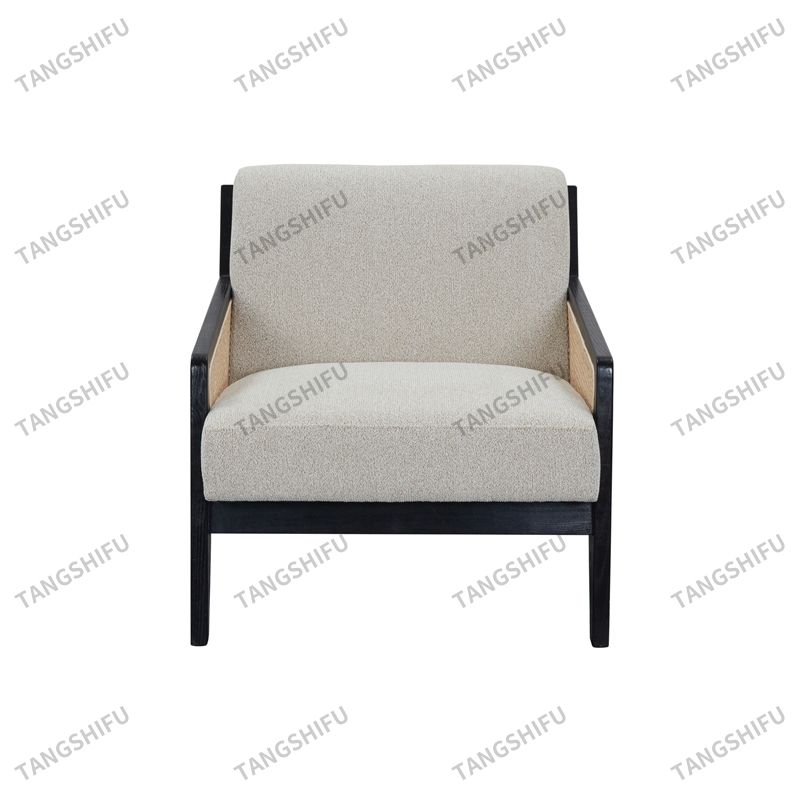 Rattan Black Frame Chair